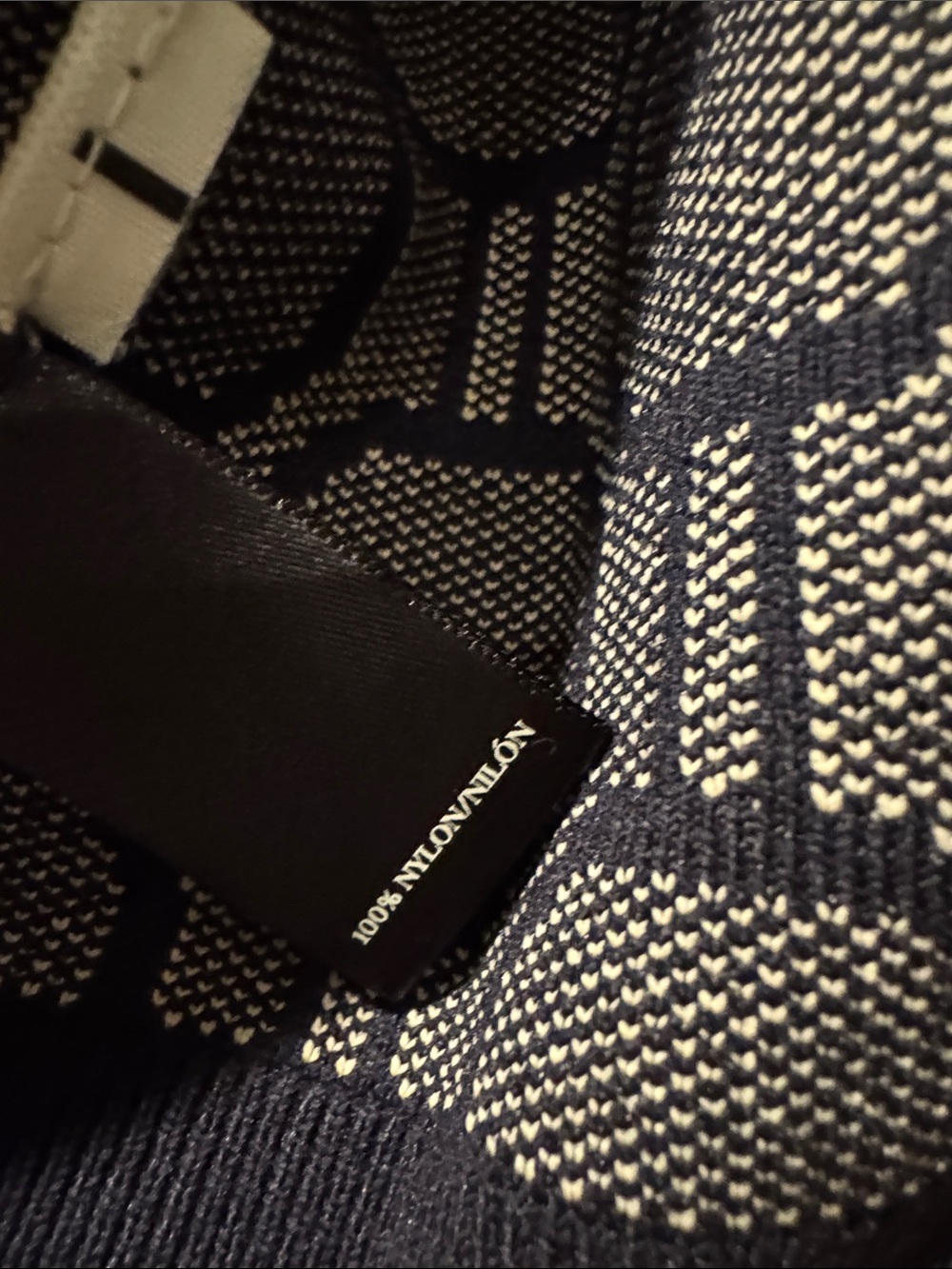 Ann Taylor Navy & Cream Geometric Button-Front Jacket - Picture 3 of 4
